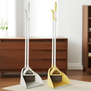 Fábrica Hot Sale Vassoures e Stand up Dust Pan Define Limpeza Doméstica Com Punho Longo Vassoura e <span class=keywords><strong>Dustpan</strong></span> - Product Image 4