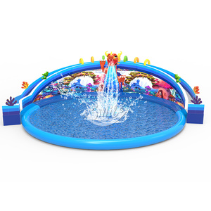 Venta DE FÁBRICA DE China <span class=keywords><strong>Parque</strong></span> acuático inflable gigante de aguas profundas con tobogán de agua inflable de piscina grande para negocios de alquiler - Product Image 1