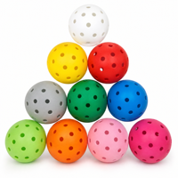 Pickleball Ekipmanları İç Mekan Pickleball Topları 26 Delikli TPE Yumuşak Sessiz Kenarsız Dikişsiz 74mm 23g