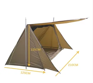 屋外超軽量キャンプテントオーニングテント2人用テントサンシェルター