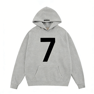Prêt à <span class=keywords><strong>acheter</strong></span> : Ensemble de survêtement essentiel pour homme, style streetwear, en coton 100% avec capuche doublée, modèle 1977 de haute qualité - Product Image 2