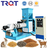 Machine extrudeuse d'aliments pour poissons électrique TRQT, haute productivité, capacité personnalisable, acier au carbone, multi-phases, pour l'alimentation en aquaculture