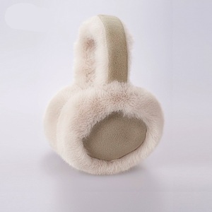 Nouveauté Automne-Hiver : Cache-oreilles pliables en peluche, chauds et tendance pour adultes, protection contre le froid, couleur unie - Product Image 6