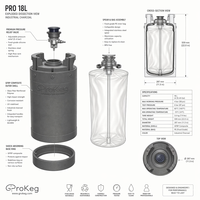 Draft Beer Keg 20l, Beer Keg Plastik, Beer Keg 30l, Beer Keg Mini, Ekspor Global, Tidak Akan Meledak, Mudah Ditangani