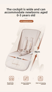 Cochecito de Bebé Multifuncional Ligero y Plegable de 0 a 3 Años, Cochecito Compacto para Sentarse y Recostarse - Product Image 5