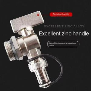 Valvola di Scarico Manuale YC YC456SR per Radiatori a Sfera Magica a Grande Flusso, per Sistemi di Riscaldamento a Pavimento, Scarico Acqua in 6 Minuti - Product Image 4