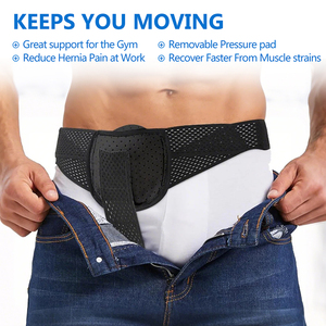 Ceinture de soutien post-chirurgie pour hernie inguinale Xsshape Everyday Medical Hernia Guard, sangle réglable en polyester/nylon - Product Image 4