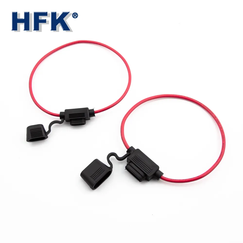 Portafusibles impermeable para coche de buena venta 10AWG-18AWG en línea ATC ATO en línea estándar/Mini portafusibles de hoja automotriz