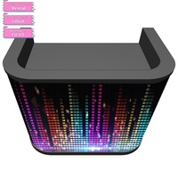 Table de bar DJ avec écran LED incurvé, écran LED pour les festivals de musique électronique, pour les discothèques et les fêtes