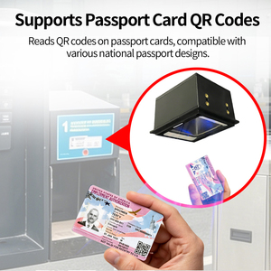 Módulo Escáner de Códigos <span class=keywords><strong>QR</strong></span> PDF417 para Tarjetas de Pasaporte con Cabezal de Escaneo de Autoservicio para Peaje de Estacionamiento LONVILL 70H 55V, Resolución de Campo de Visión de 4mil - Product Image 4