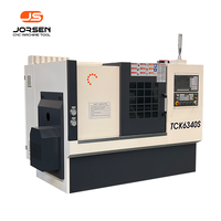 Centre de tournage CNC miniature haute précision TCK6340S, broche simple, 2 axes, vitesse de la broche 3500 tr/min avec contre-pointe hydraulique