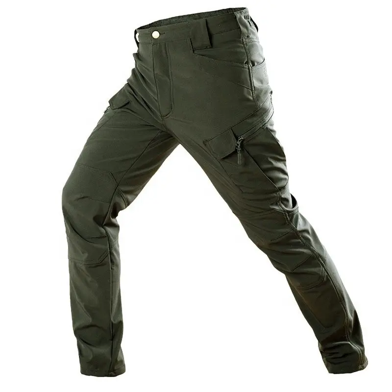 स्टॉक में IX7 आउटडोर सामरिक पैंट पुरुषों के निविड़ अंधकार ऊन लाइन में खड़ा पहनने प्रतिरोधी मुकाबला पतलून कार्गो पैंट