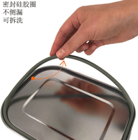 Boîte à déjeuner en acier inoxydable, Bento isolé sous vide de qualité alimentaire sans BPA boîte à Lunch en métal