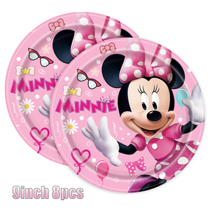 Ensemble de couverts jetables sur le thème de la <span class=keywords><strong>souris</strong></span> de dessin animé, gobelet, assiette, nappe en papier, décoration de fête d'anniversaire, bannière, ballons pour Thanksgiving - Product Image 4