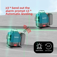 Usine 21V Batterie Forte Lumière Haute Précision Système de Nivellement Laser 16 Lignes Nivellement Automatique Infrarouge