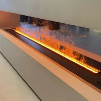 Décoration d'hôtel intérieur moderne Cheminée à vapeur insert 3D Led Flamme Vapeur de brouillard d'eau Cheminées électriques Cheminée à atomisation