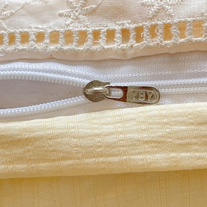 Ensemble de quatre pièces en gaze double couche, housse de couette en dentelle en pur coton, 4 draps, motif végétal, 200TC, style européen-américain, toutes saisons - Product Image 4