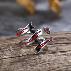 Shan Hai Jewelry Nezha Third Prince Titanium Steel <b>Ring</b> Cosplay Unisex Fashion <b>Ring</b> K-R395 - Product Image 4