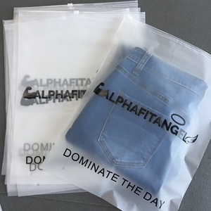 Thân Thiện Với Môi Tùy Chỉnh In Phân Hủy Sinh Học Dây Kéo Mờ Túi Cho Quần Áo Bao Bì Nhựa Dây Kéo Túi - Product Image 5