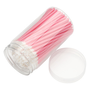 Yucagci, venta al por mayor, 100 barriles, barra <span class=keywords><strong>de</strong></span> algodón <span class=keywords><strong>de</strong></span> limpieza <span class=keywords><strong>de</strong></span> barra sólida para labios, portátil para maquillaje <span class=keywords><strong>de</strong></span> belleza, máscara <span class=keywords><strong>de</strong></span> pelo sintético <span class=keywords><strong>de</strong></span> plástico suave - Product Image 5