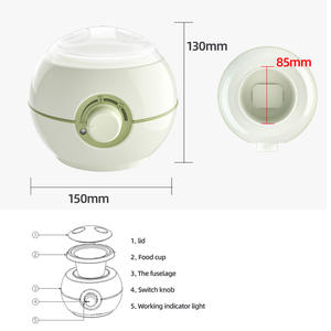 เครื่องอุ่นขวดนมไฟฟ้าสำหรับเด็ก0-12เดือนควบคุมทางกลควบคุมอุณหภูมิได้นาน0-12เดือน - Product Image 5