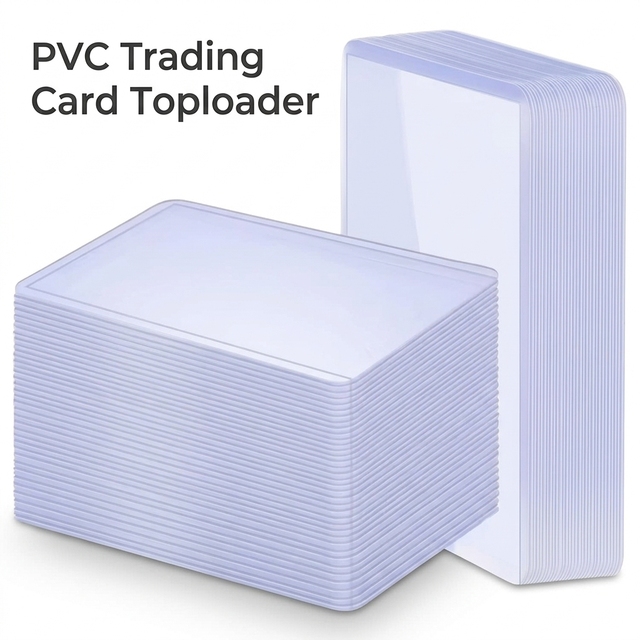 Clear Semi Rigid Card Sleeves PVC Trading Card Protector Holder for Sports Cards Game Cards and Collectibles