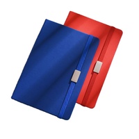 Papeterie personnalisée promotionnelle, carnet en cuir A5, couverture rigide personnalisée, logo, reliure, sangle élastique, carnet pour entreprise