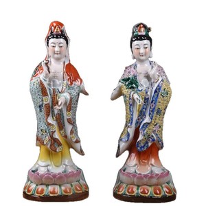 รูปปั้นเจ้าแม่กวนอิมสูง56ซม. รูปปั้นเซรามิกเพ้นท์ด้วยมือพระ<span class=keywords><strong>แม่</strong></span> - Product Image 5