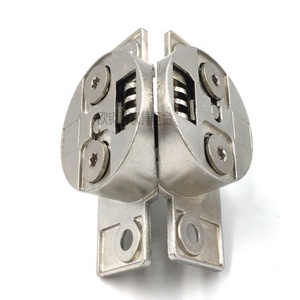 Charnières papillon à double coupelle pour panneaux à 45 degrés, charnières à clapet en alliage de zinc à 125 degrés pour meubles de cuisine sans ressort - Product Image 2