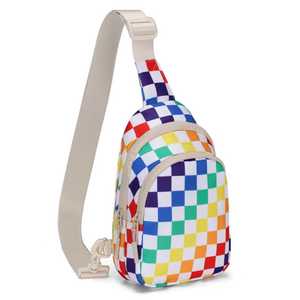 Nouveauté : Sac bandoulière à carreaux multifonctionnel pour femme, sac à dos et sac à l'épaule pour usage quotidien et extérieur - Product Image 1