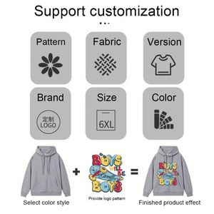 Sweat-shirts personnalisés avec logo 380 GSM, sweats à capuche personnalisés, sweat-shirts de sport d'extérieur, survêtements de haute qualité, sweats à capuche épais pour impression - Product Image 4