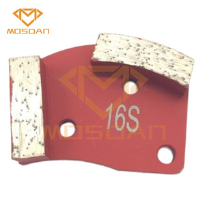 Trapezoidal de doble barra para molinillos de suelo, herramientas de ala de placa de molienda de diamante de Metal, Unión suave 16 - Product Image 4
