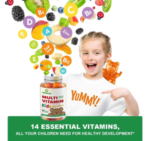 Caramelle Gommose Multivitaminiche per Bambini OEM/ODM, Integratori Alimentari per Rafforzare il Sistema Immunitario ed l'Energia (A/C/D/E/B6/B12) + Iodio + Zinco - Product Image 4