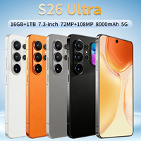 S26 Ultra 2026 Nouvelle Arrivée Débloqué 5G Smartphone Android OTG 16 Go 1 To Écran 7,3 Pouces Batterie 8000 mAh Beauté