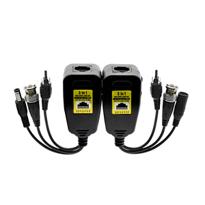 Wholesale 3-in-1 AHD CVI TVI HD Video Power and Audio Balun 8MP <strong>BNC</strong> RJ45 Converter CCTV Video Balun for Camera <strong>System</strong> - Product Image 1