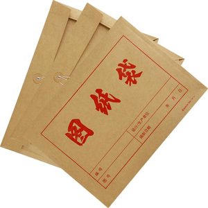 Comix AP-121 Kraft <b>Paper</b> Bags <b>A3</b> Horizontal 10 Pack File Folder Storage Organizer - Product Image 3