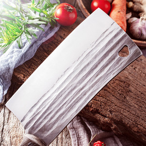 Cuchillo de cocina forjado a mano, cuchillo para rebanar, cuchillo de carnicero, cuchillo para picar, cuchillo Longquan afilado de acero con alto contenido de manganeso - Product Image 3