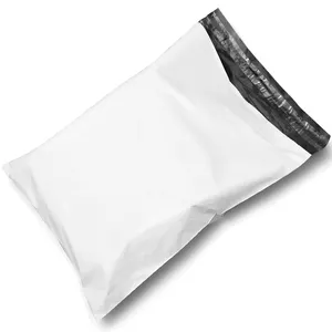 بريد مخصص من البلاستيك الأبيض والبولي للشحن عبر البريد والتعبئة والتغليف للملابس
