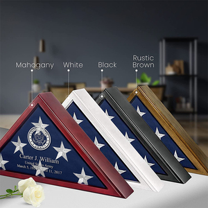Hộp Trưng Bày Cờ Thanh Lịch Bằng Gỗ Anh Đào Để Chôn Cất/Tang Lễ/Cờ Cựu Chiến Binh - Product Image 4