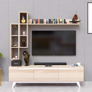 ชั้นวางทีวีทำจากไม้ที่ทำจากไม้<span class=keywords><strong>ส</strong></span>ไปเดอร์งานฝีมือแบบผิวด้านทัน<span class=keywords><strong>ส</strong></span>มัยที่เก็บหนัง<span class=keywords><strong>ส</strong></span>ือ<span class=keywords><strong>ส</strong></span>ำหรับห้องนั่งเ<span class=keywords><strong>ล</strong></span>่นความบันเทิง<span class=keywords><strong>ทีวี</strong></span>โฮมออฟฟิศ - Product Image 1