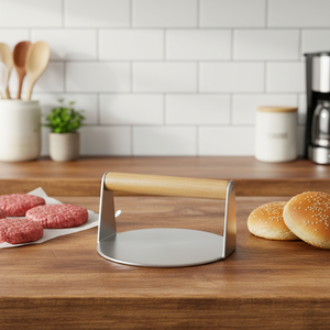 Presse manuelle en acier inoxydable <span class=keywords><strong>pour</strong></span> cuisine, <span class=keywords><strong>pour</strong></span> <span class=keywords><strong>steak</strong></span>, côtelette de porc, burger et gâteau, usage domestique, modèle transfrontalier - Product Image 5