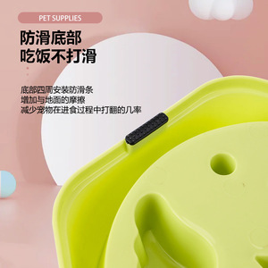 Bol à alimentation lente Harry YaYa 20,1x4,3 cm en plastique antidérapant pour chien, accessoires pour animaux de compagnie - Product Image 3