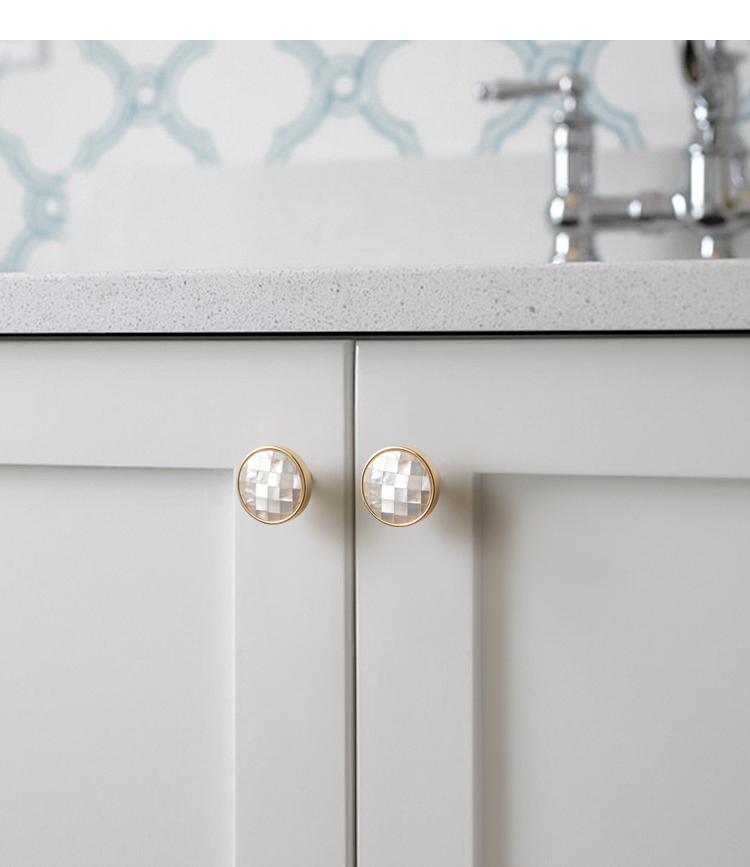 EADER original ecological natural shell wardrobe door handle modern minimalist girl creative single hole drawer handle