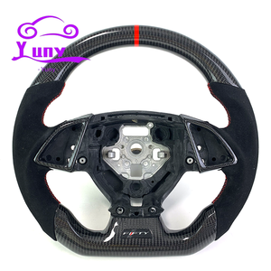 Volant de voiture en fibre de carbone avec LED personnalisées, design style course, pour C7 SS Rs Zl1 Z06 Z51 Accessoires - Product Image 1