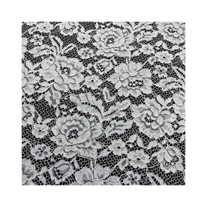 Nouvelle dentelle en coton sexy 2026 à bords ondulés, motif grande rose, pour jupes, robes, vêtements féminins, dentelle noire pour robe de mariée - Product Image 2