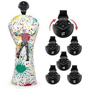 Housse de club de golf personnalisée, protections de tête de club pour driver, hybride, fairway, bois de golf et putter - Product Image 5