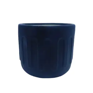 Wholesale High Quality Black Small Ceramic Plant Flower pot Containers Pots