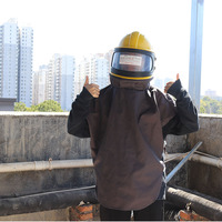 Casque de protection ABS pour sablage, vente en gros de casques de sablage