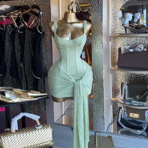 <span class=keywords><strong>Abbigliamento</strong></span> Femminile di Alta Gamma Personalizzato dai Produttori 2026 Nuovo <span class=keywords><strong>Casual</strong></span> Antistatico Sexy <span class=keywords><strong>Elegante</strong></span> Tinta Unita in Pizzo Aderente - Product Image 2