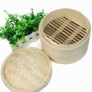Cuiseur vapeur haut de gamme en bambou bio, à deux niveaux, avec couvercle en bambou, résistant à la rouille - Product Image 6